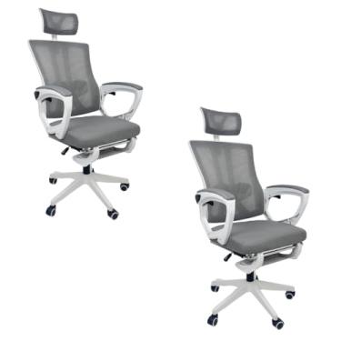 Imagem de Oficial Webshop - Kit 2 Cadeiras de Escritório Presidente Executiva Oficial Paris Cinza