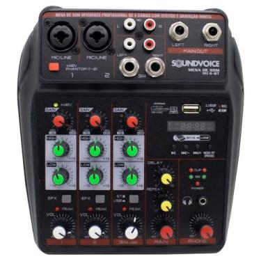 Imagem de Mesa De Som Compacta Soundvoice Mc4 Com Função Bluetooth