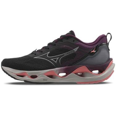 Imagem de Tênis de Corrida Feminino Mizuno Wave Stratos 3, Preto, 39