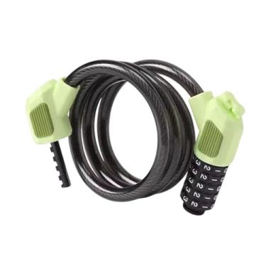 Imagem de menolana 5 dígitos Código de bicicleta Bloqueio de cabine de segurança Equipamento de trava, Verde