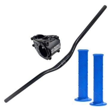 Imagem de Kit Guidão Mesa Manoplas Wheeling Freeride Grau Gios Naja - Prazer Em 