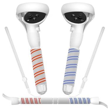 Imagem de YOGES Handle Attachments Compatible with Oculus Quest 2 Controller Accessories, VR Gorilla Tag Long Arms Beat Saber Dual Extension Grips Compatible with Meta Quest 2 Supernatural More VR Games
