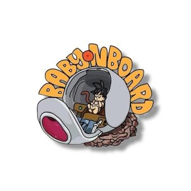 Imagem de Adesivo de vinil anime carro bebê no carro design gatinho | Adesivo JDM bebê a bordo decalque de vinil para van janela SUV caminhão | Sinal de segurança infantil decoração de carro japonês aviso de