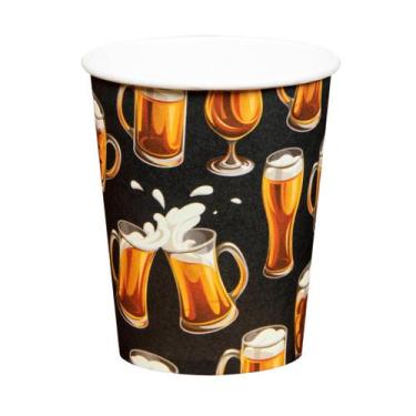 Imagem de Copo De Papel Festa De Boteco Chopp 18cm C/ 10 Unid. - Silverfestas