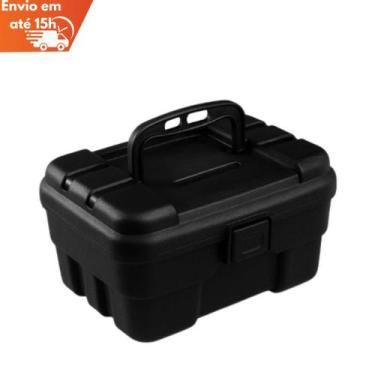 Imagem de Caixa Organizadora Resistente com Trava e Alça  Preta - CAMP HOME