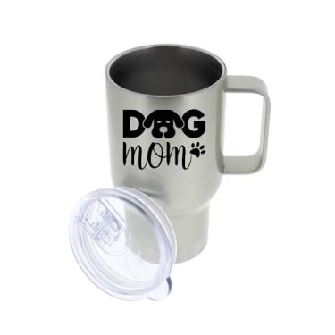 Imagem de SpreadPassion Caneca de viagem para mãe de cachorro, presentes para mãe de cachorro, presentes para mãe de cachorro para mulheres, presente para mãe de cachorro, ideia de presente de dia das mães, ideia de presente de cesta de Natal de aniversário