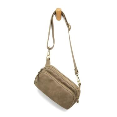 Imagem de Joy Susan Bolsa feminina fashion Kylie com zíper duplo, Cinza-escuro