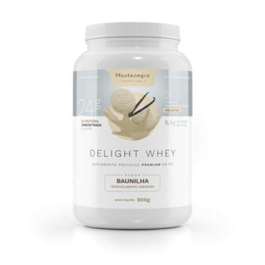 Imagem de Delight Whey Concentrado ZERO LACTOSE 900 g - Montenegro Nutrition (900 g, Baunilha)
