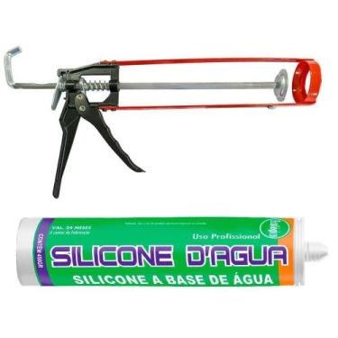 Imagem de Kit Selante Acrílico Cinza Fissura Trinca Com Aplicador  - Sbrix