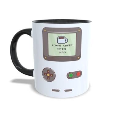 Imagem de Caneca Divertida Gamer Retrô Presente Criativo Geek cor:Preto