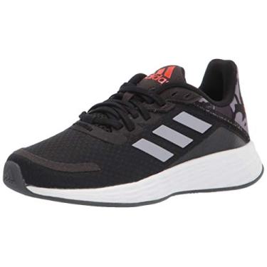 Imagem de adidas Tênis de corrida infantil unissex Duramo Sl, Preto/halo prata/vermelho solar, 17