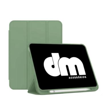 Imagem de Capa Para Xiaomi Redmi Pad Se Tela 8.7 Hibernação + Película DM ACESSÓRIOS (VERDE CLARO)