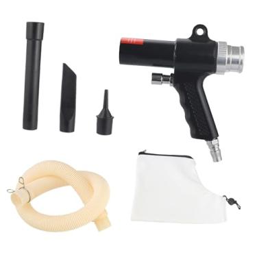 Imagem de MERIGLARE Kit aspirador de pó pneumático Air Duster dupla função portátil com saco de pó Kit de sucção de ar para máquinas