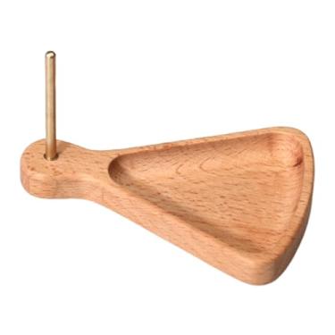 Imagem de Badiman Suporte de linha 2 em 1, bandeja de madeira para contas, moldura de carretel para contas, ferramenta para fazer contas para fazer joias e pulseiras, Style C