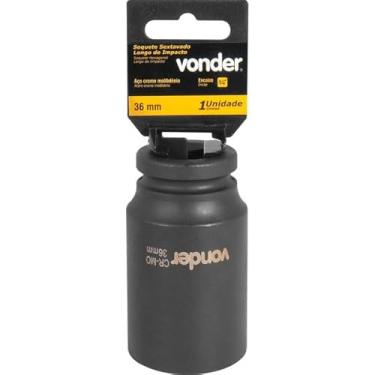 Imagem de Soquete Sextavado de Impacto Longo Encaixe 3/4" 36mm Aço Cromo - Vonder