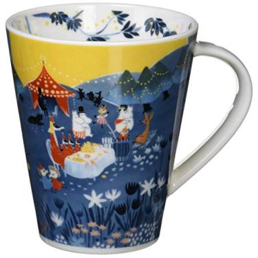 Imagem de Caneca Ruonto Moomin grande festa feita no Japão MM3203-35 azul 500 ml