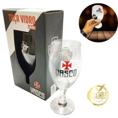 Imagem de Taça Tulipa 330Ml Chopp Vinho Time Escudo Vasco Da Gama Selo - Brasfoo