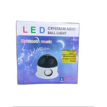Imagem de Caixa de som Bluetooth Music Bivolt Formato Lua e estrelas LED - CRYST