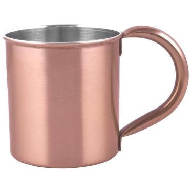 Imagem de Caneca Lisa Moscow Mule Flat Inox Rose Bronze Drink 250Ml