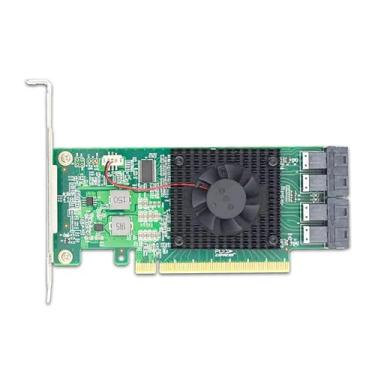 Imagem de PCI Express 3.0 x16 to 4 x U.2 (SFF-8643) NVMe Adaptador de Switch PE3163-4I
