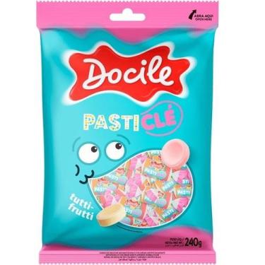 Imagem de Pastilha Chiclete Chiclé Tutti-Frutti Com 100 unidades - Docile