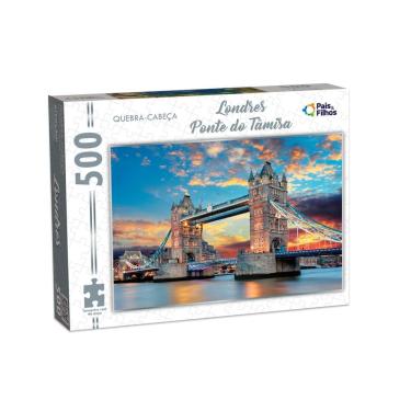 Imagem de Quebra cabeça Londres Ponte do Rio Tamisa 500 peças - Puzzle Pais e filhos