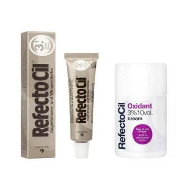 Imagem de Kit Refectocil Tintura Sobrancelhas Castanho Claro 3.1 e Oxidante Crem