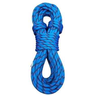 Imagem de BlazeBeam Corda De Escalada Estática 11 Mm Uiaa Line - 45 M (150 Pés) Nylon Kern Mantle Para Fuga, Rocha, Montanha, Em Árvores, Transporte, Resgate