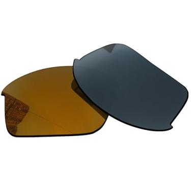 Imagem de Acefrog Lentes de reposição polarizadas de 1,5 mm para óculos de sol Oakley Bottlecap, material atualizado, resistente a impactos - Bronze dourado polarizado espelhado - 1,5 mm