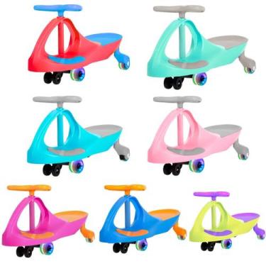 Imagem de Carrinho Rolimã Zig Zag Car 360 Roda Led Infantil - Castela, Vermelho 