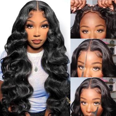 Imagem de Peruca MUZOJET Cabelo humano de 28 polegadas Body Wave 180 Density
