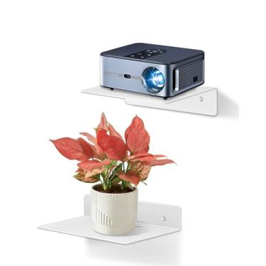 Imagem de eZAKKA Prateleira preta pequena, prateleira de parede pequena, prateleiras de parede de metal de 30 cm, bordas para armazenamento e decoração para decoração de casa, quarto, cozinha, sala de estar