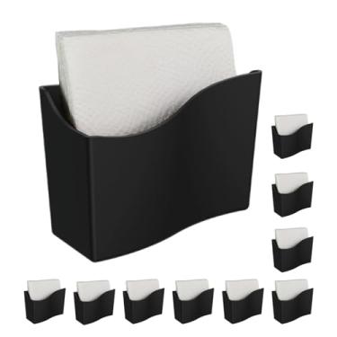 Imagem de Kit 10 Porta Guardanapo Pequeno Organizador Mesa Resaurante Cozy Preto - 10500 Coza