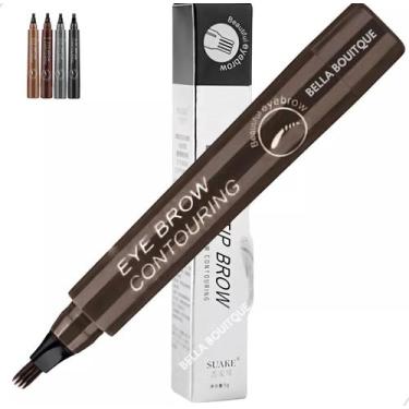 Imagem de Caneta Delineador P/ Sobrancelha Fio A Fio Prova D'água 24h - FABELLA,