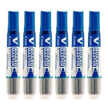 Imagem de Pincel Para Quadro Branco Recarregável Board Master Azul 6 Unidades - Pilot