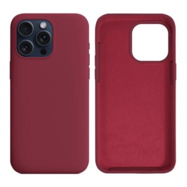 Imagem de Capa Capinha Para iPhone 13 Vinho Aveludado