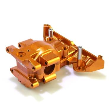 Imagem de TREAL 7075 Aluminum Front Gearbox Set - CNC Billet Upgrade Parts for Traxxas 1/16 Mini Maxx Mini XRT(Orange)