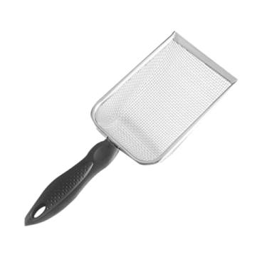 Imagem de IEUDNS Pá para areia de gato, ferramenta de limpeza, pá para levantar cocô de gato, caixa de areia para animais de estimação, peneira de areia, para peneirar, Alça Preta Mesh 6