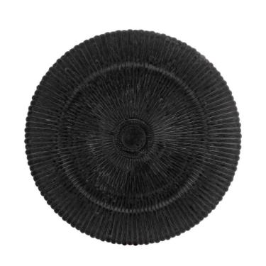 Imagem de Sousplat Lyor Preto De Plástico 33Cm