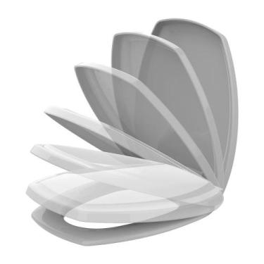 Imagem de Assento Tampa de Vaso Santa Marina Valentina Cinza Soft Close Poliprop