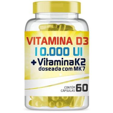 Imagem de Vitamina K2 100Mcg + Vitamina D3 10.000Ui 60 Cápsulas - Extra Formulas