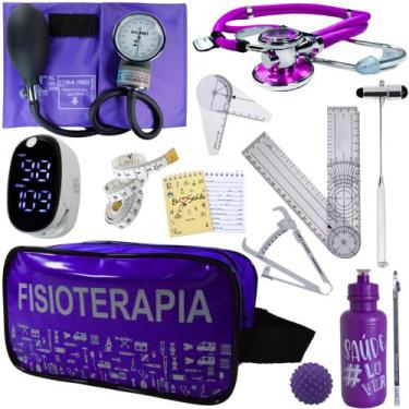 Imagem de Kit Fisioterapia Maleta Goniometro Martelo Buck Completo - Love Saude,
