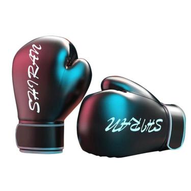 Imagem de Luvas de boxe Six Seven Eight Adult 10 oz pretas (1 par)