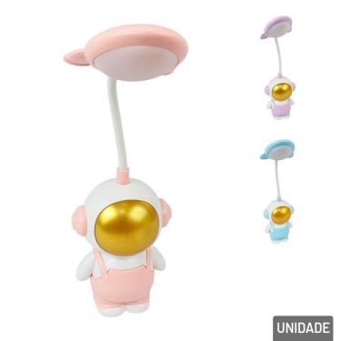 Imagem de Luminária de Mesa 31cm EM LED Astronauta Color - Tudo em Caixa