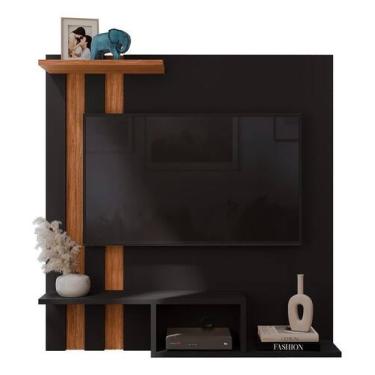 Imagem de Painel Suporte Tokyo Para Tv Até 32 Polegadas Suspenso Ripado Sala/Qua
