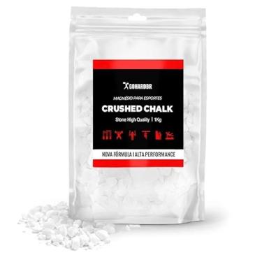 Imagem de Crushed Chalk - Carbonato de Magnésio pedra triturado (1 kg) - Magnesio triturado para escalada ginastica e levantamento de peso calistenia lpo cross fit baquetas e bateria