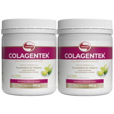 Imagem de Kit 2X Colagentek - 300g Limão - Vitafor-Masculino