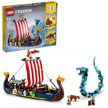Imagem de LEGO 6379833 Kit de Construção Barco Viking com 1192 Peças para 9 Anos ou mais