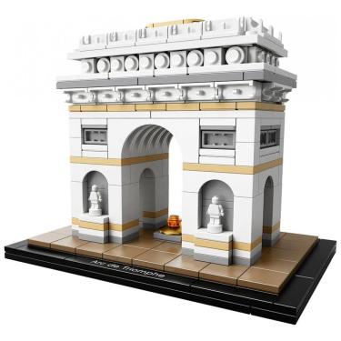 Imagem de Kit de Construção Arquitetura Arco do Triunfo com 386 Peças para 12 Anos ou mais, LEGO 6174069, Branco