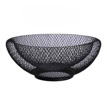 Imagem de Fruteira de Mesa, Cozinha Cesto Aramada Multiuso Organizador Frutas Redonda(2 PEÇAS)